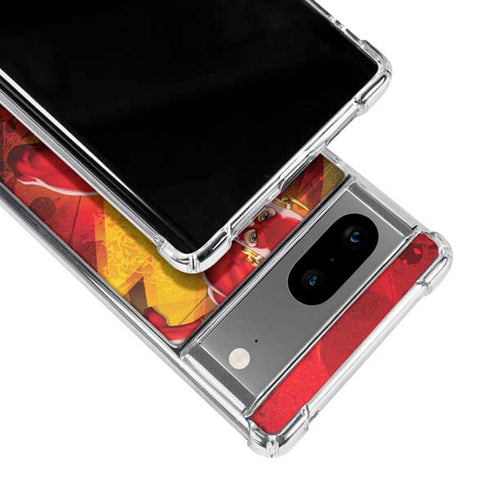 DC Comics The Flash Action Pose Google Pixel 7a Clear Case